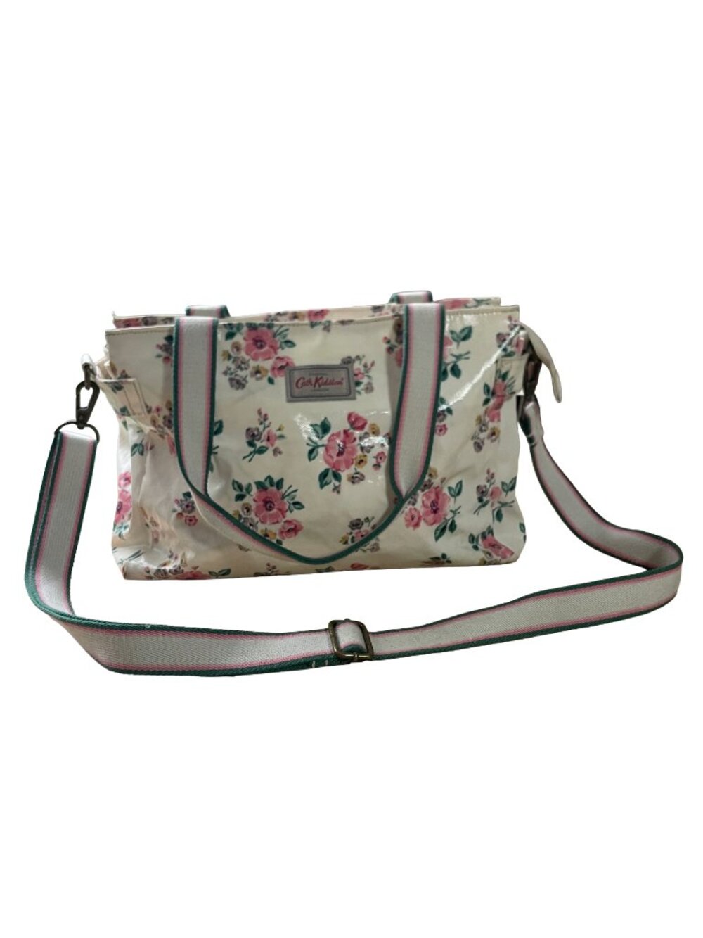 Cath Kidston London Floral Coated Canvas Tote Crossbody Bag